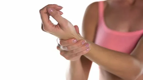 Self wrist massage Stock Footage 149297553