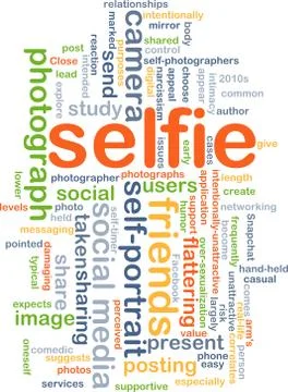 Selfie background concept Illustrazione stock