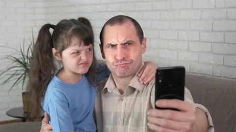 Selfie with dad. Stock Footage 151229943