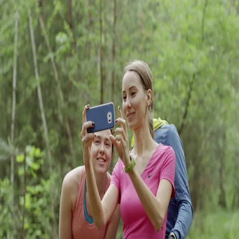 Selfie with friends Stock Footage 69730429