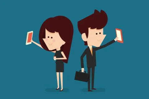 Selfie Stock Illustration