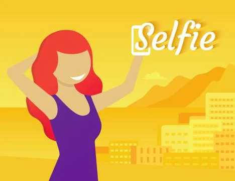 Selfie Stock Illustration