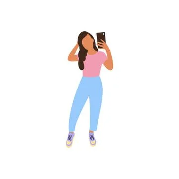 Selfie Stock Illustration