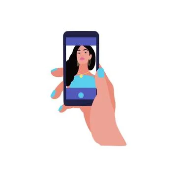 Selfie Stock Illustration