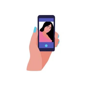 Selfie Stock Illustration