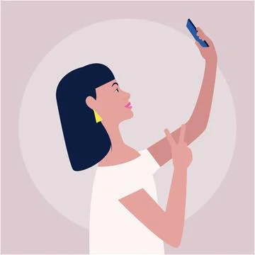 Selfie Stock Illustration