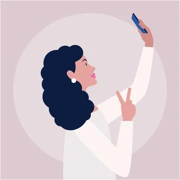 Selfie Stock-Illustration
