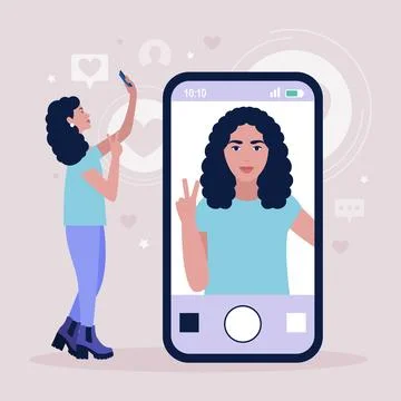 Selfie Ilustración de archivo