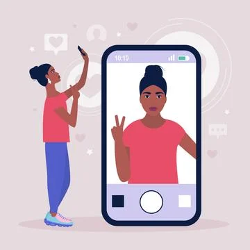 Selfie Stock Illustration