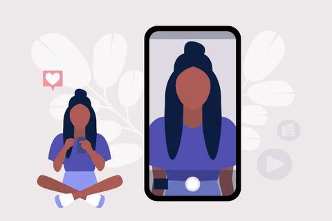 Selfie Stock Illustration