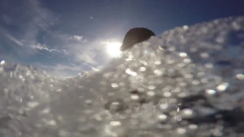 Selfie Of A Man Playing In Waves At A Beach 스톡 동영상 83961771
