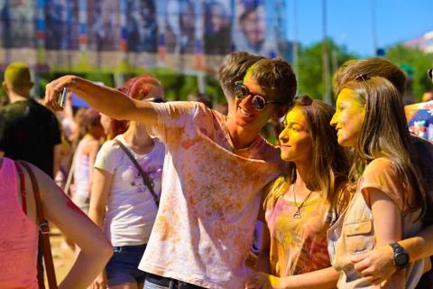 Selfie memory Stock Photos