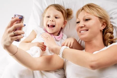 Selfie portrait Foto stock