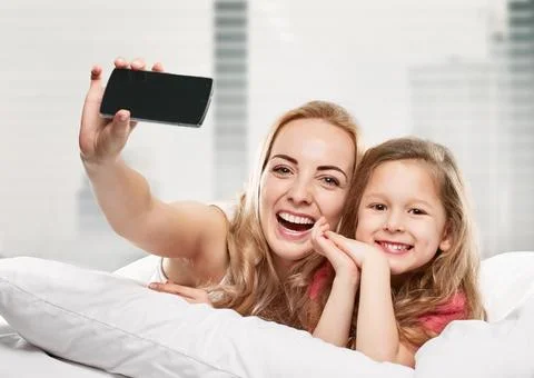 Selfie portrait Stock Photos