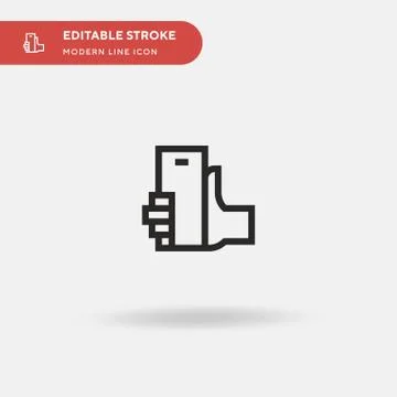 Selfie Simple vector icon. Illustration symbol design template for web mobile Stock Illustration
