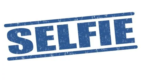 Selfie stamp Stock Illustration