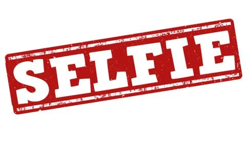 Selfie stamp Stock Illustration
