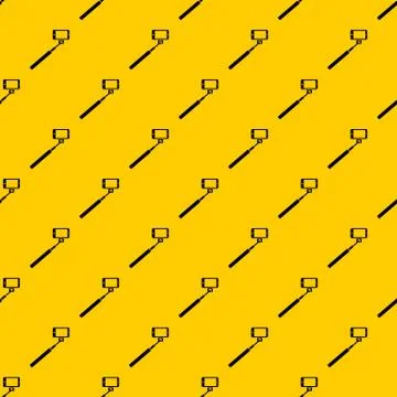 Selfie stick and smartphone pattern vector 스톡 일러스트