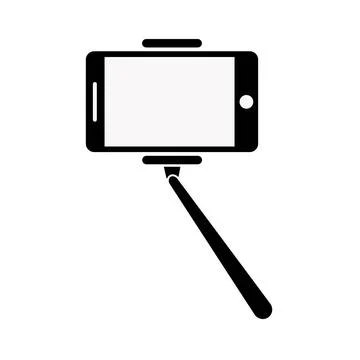 Selfie stick icon. Vector concept illustration for design. Stock Illustration