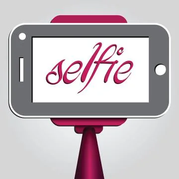 Selfie stick Stock Illustration
