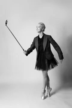 Selfie stick Stock Photos