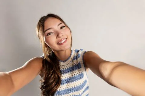 Selfie Time in the Studio Foto stock