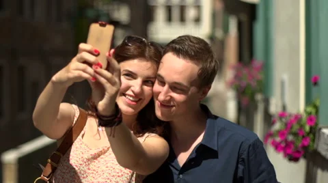 Selfie in Venice Stock Footage 40105646