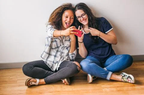 Selfies in Studio Session Stock Photos