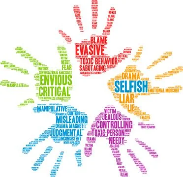 Selfish Word Cloud Stock-Illustration