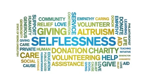 Selflessness animated word cloud,animati... | Stock Video | Pond5