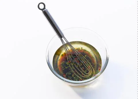 Selfmade dressing in a bowl Stock Photos