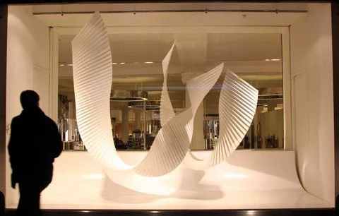 Selfridges Has Installed A New Permanent Art Gallery In Three Of Their Windows A Stock Photos