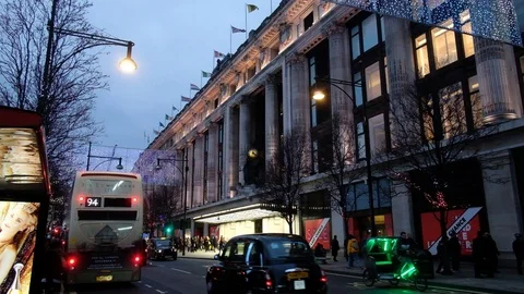 Selfridges London Video stock 122630854