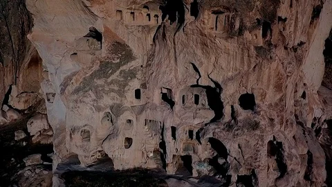 Selime cathedral from turkey Stock Footage 107632897