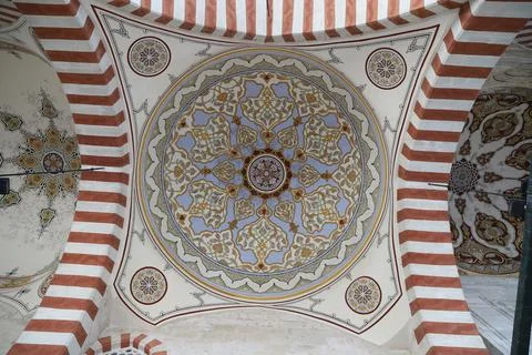 Selimiye Mosque close-up engravings Stock Photos