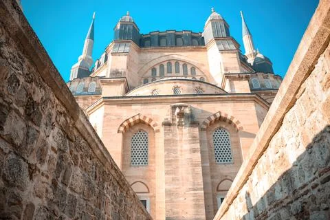 Selimiye Mosque, designed by Mimar Sinan in Edirne Stock Photos