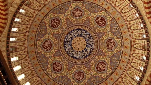 Selimiye Mosque Interior 스톡 동영상 195992855