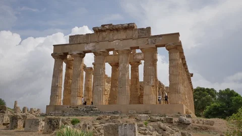 Selinunte Archeo Park. Stockbeeldmateriaal 96859202