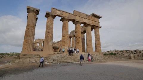 Selinunte Archeo Park. Stock Footage 96876996