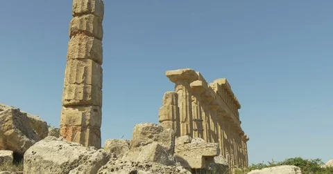 Selinunte, Doric Temple Stock Footage 71342453