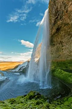 Seljalandfoss waterfall Stock Photos