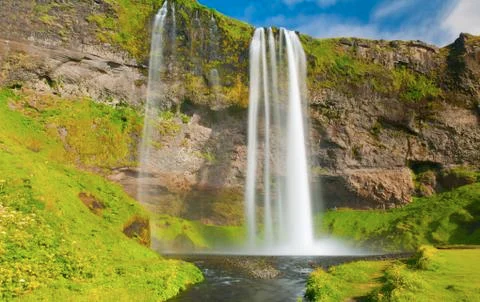 Seljalandsfoss Foto stock