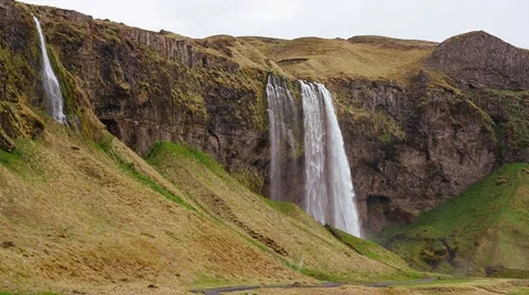 Seljalandsfoss Waterfall 스톡 동영상 45682157