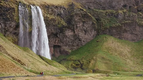 Seljalandsfoss Waterfall Stock Footage 45682218
