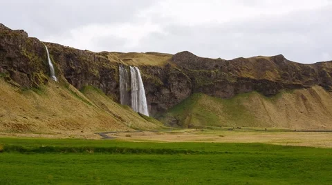 Seljalandsfoss Waterfall Stock Footage 45682230