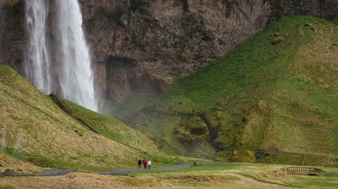 Seljalandsfoss Waterfall 스톡 동영상 45682831