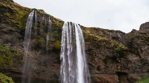 Seljalandsfoss Waterfall Stock Footage 45684324