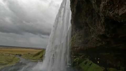 Seljalandsfoss waterfall 動画素材 217380250