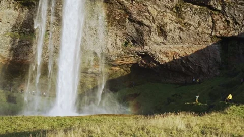 Seljalandsfoss waterfall. Stock Footage 255055121