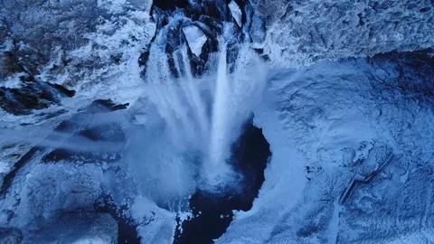 Seljalandsfoss waterfall, Iceland Vídeo Stock 122372842